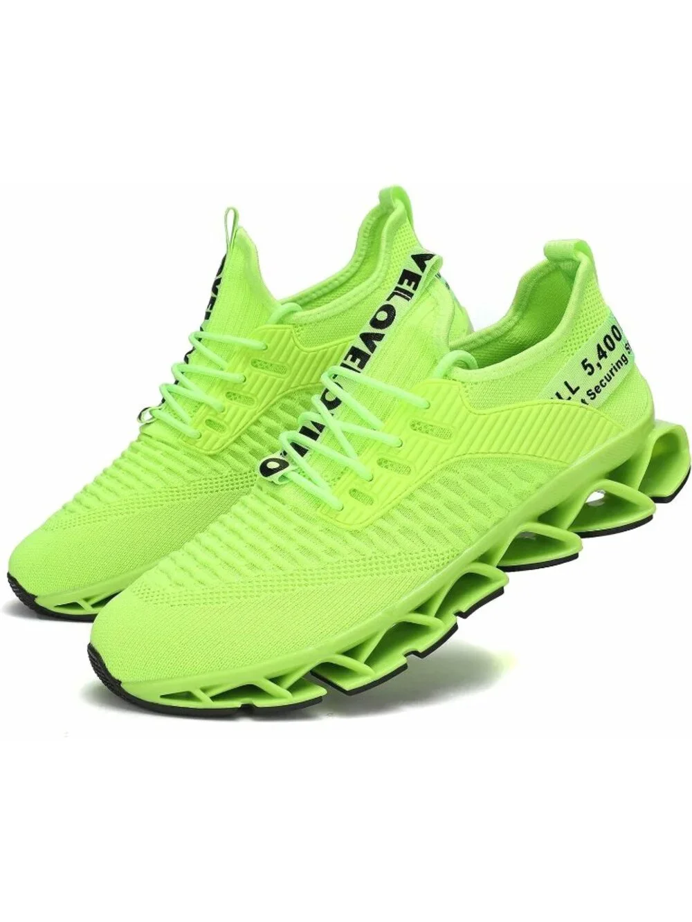 Women's Green Breathable Mesh Running Blade Non Slip Casual Basketball Shoes